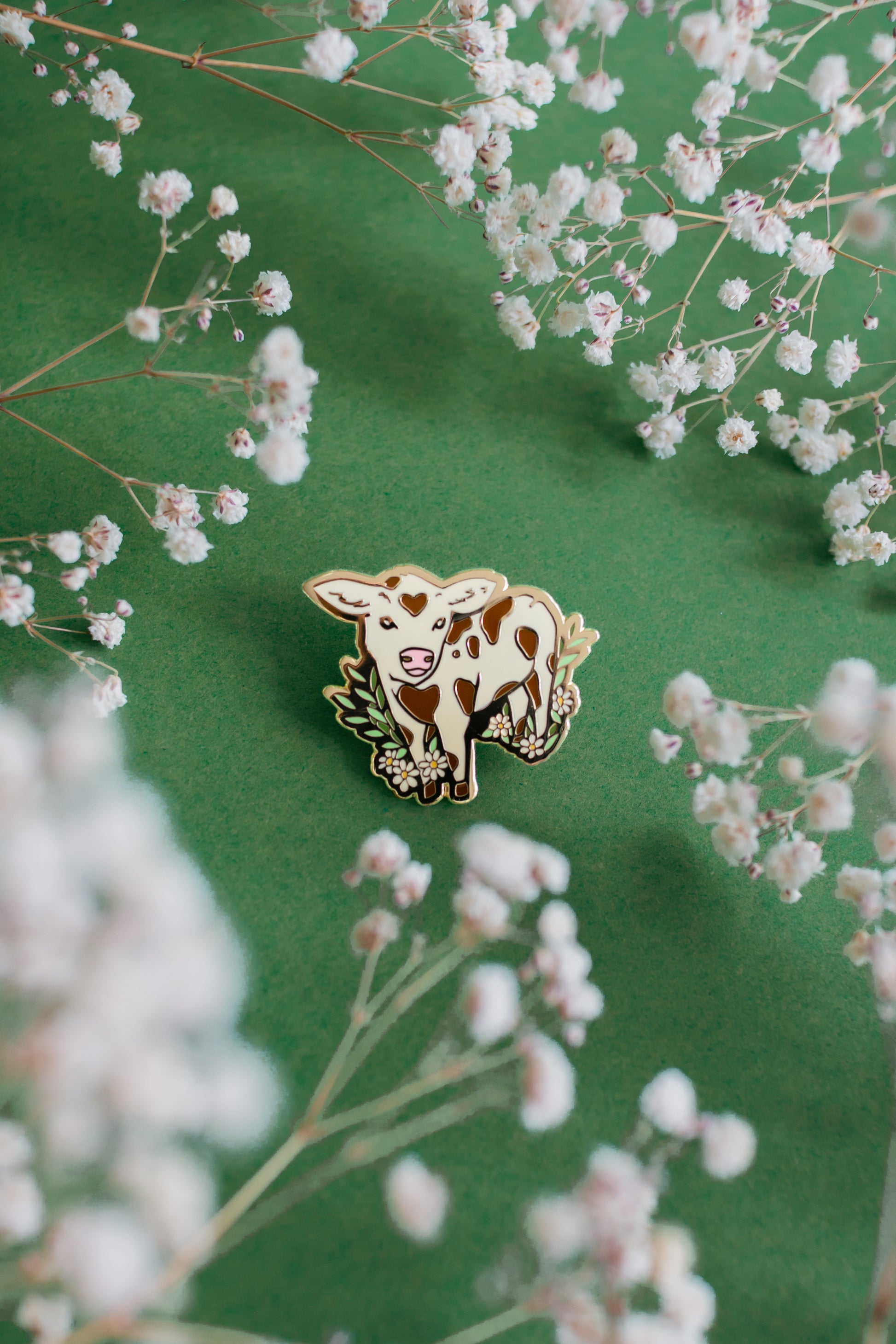 Baby Cow Hard Enamel Pin 🐄