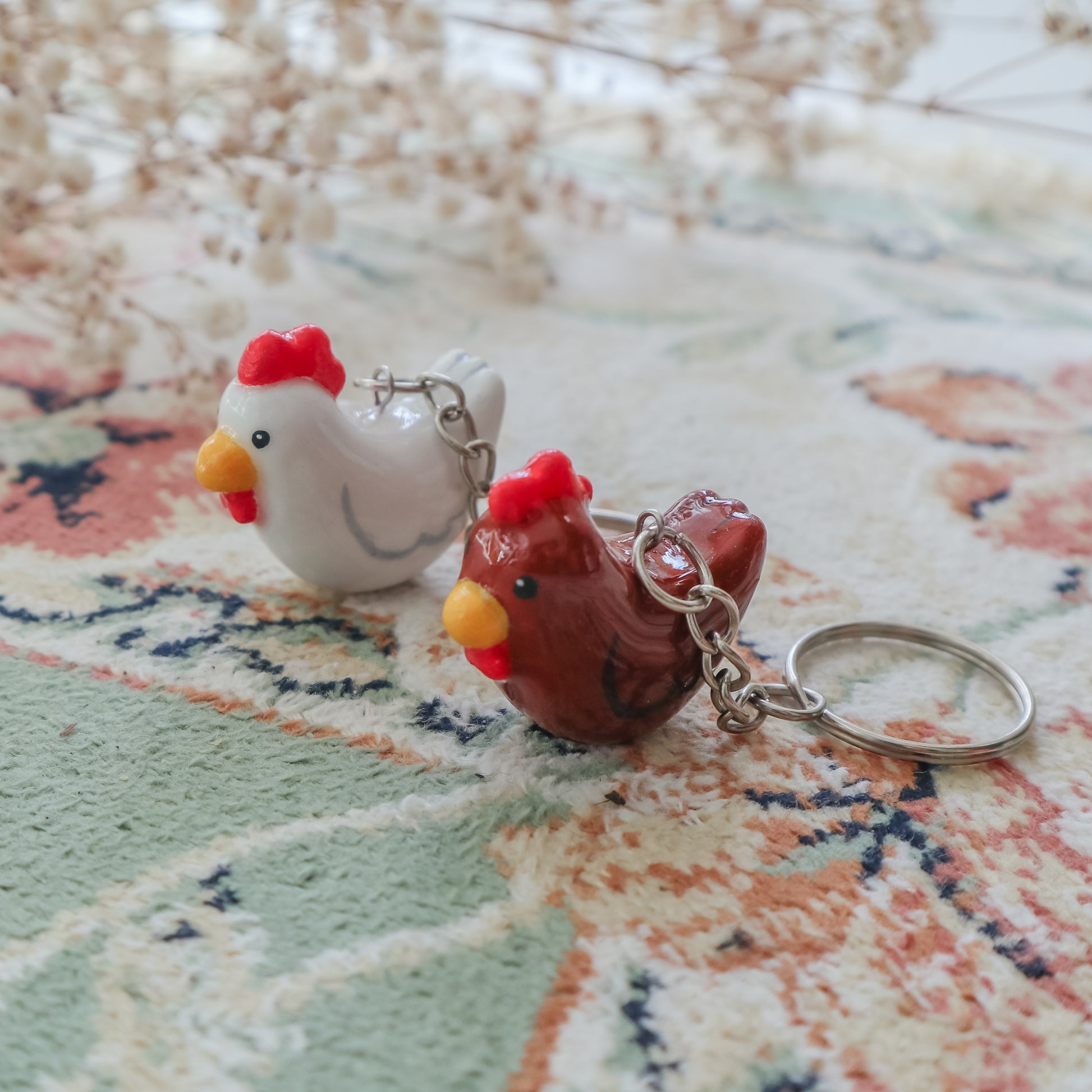 Süßer Hühner-Schlüsselanhänger 🐓