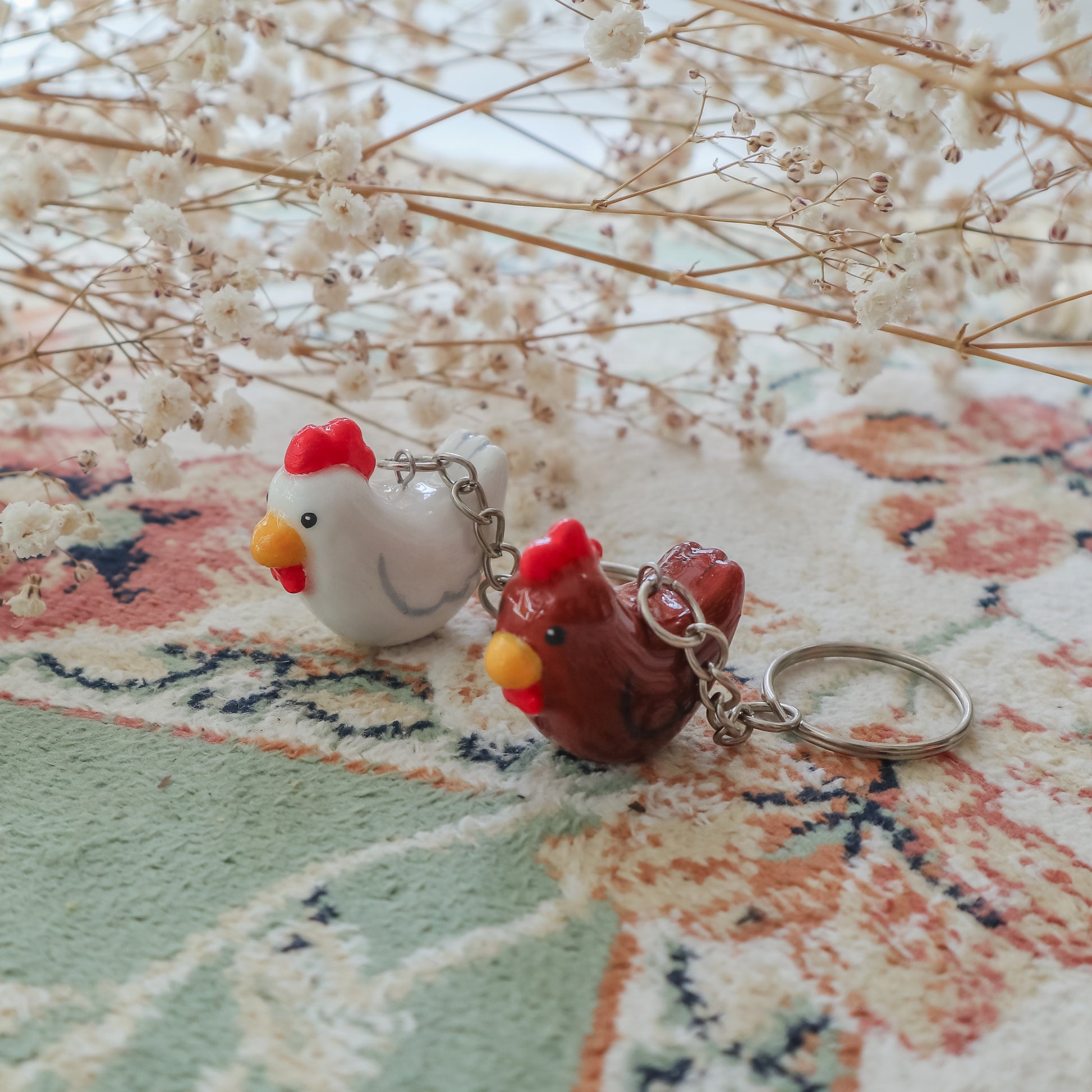 Süßer Hühner-Schlüsselanhänger 🐓