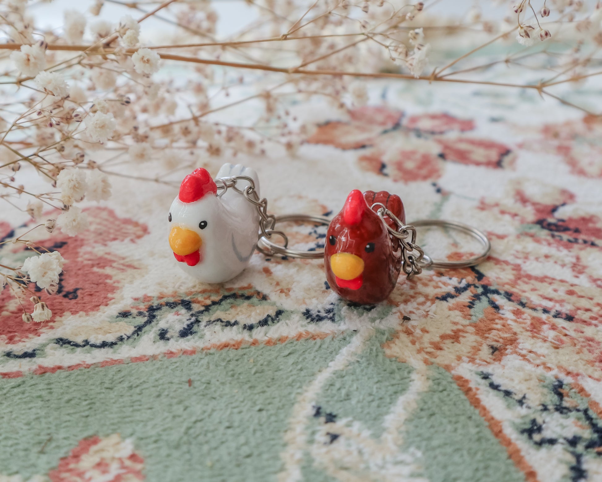Süßer Hühner-Schlüsselanhänger 🐓