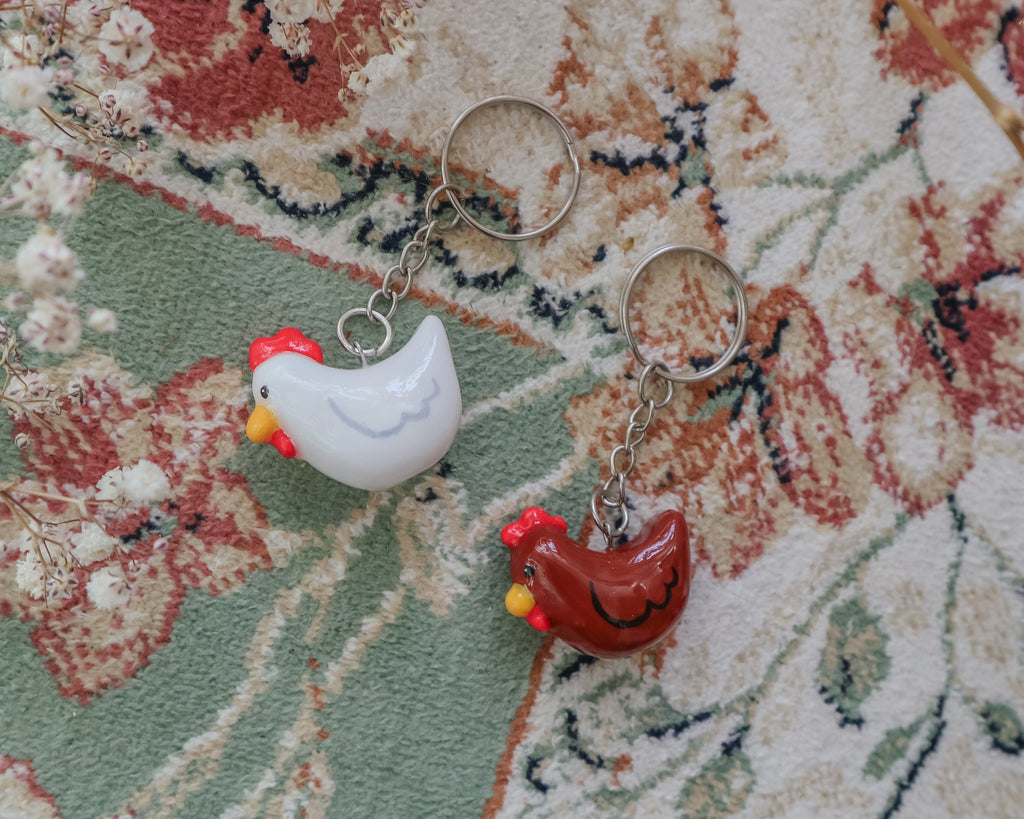 Süßer Hühner-Schlüsselanhänger 🐓