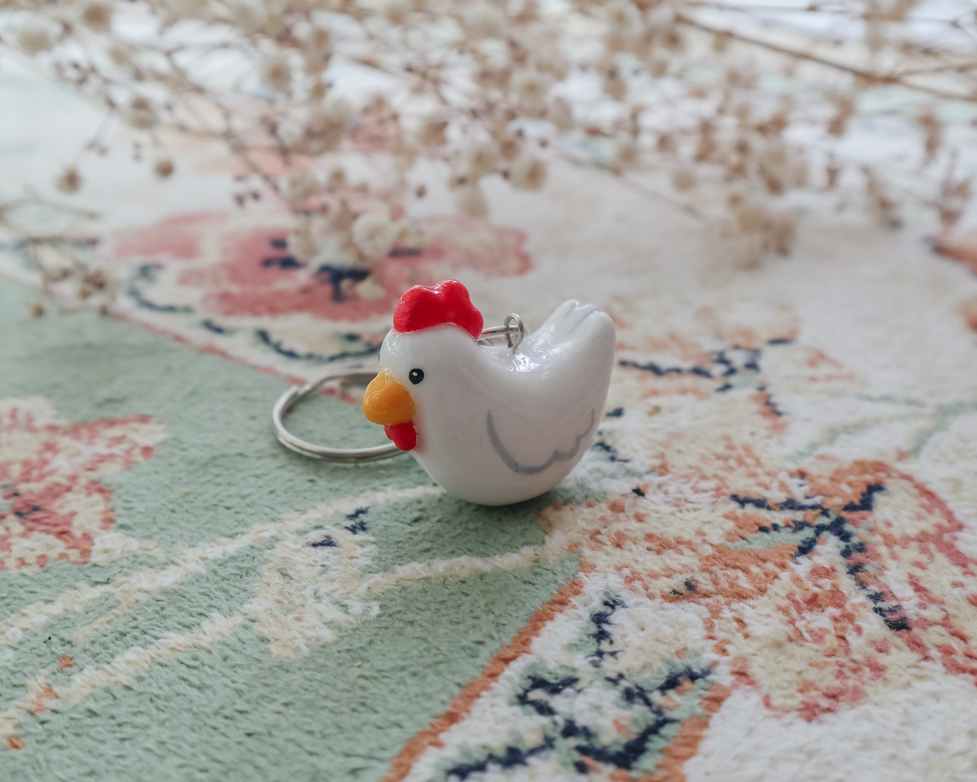Süßer Hühner-Schlüsselanhänger 🐓